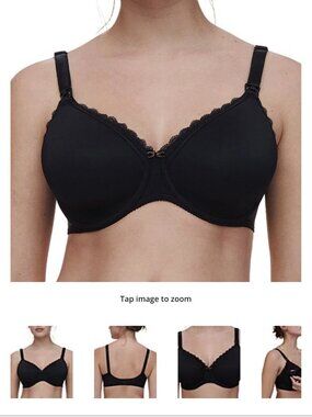 NWT Chantelle Underwire Spacer Full-Busted Contour U-Back Nursing Bra size 36 DD